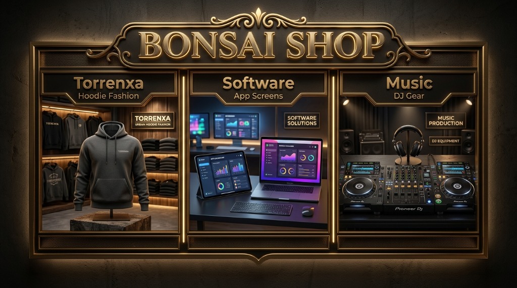 Bonsai Shop Showcase Categorías